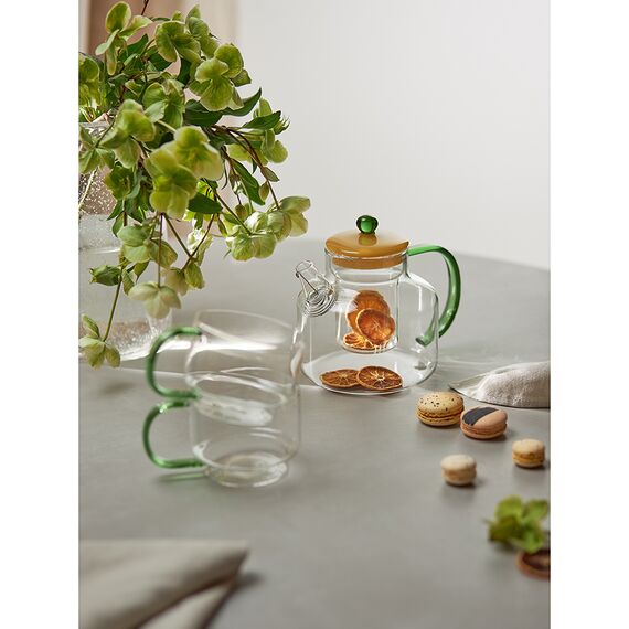 Набор кружек Orb, 400 мл, прозрачные/зеленые, 2 шт., Liberty Jones, изображение 3