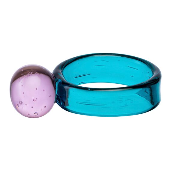 Набор из 4 колец для салфеток Orb, ?4 см, бирюзовые/розовые, Liberty Jones, изображение 8