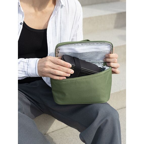 Термосумка для ланч-бокса/косметики/лекарств Smart Picnic, S, темно-зеленая, Smart Solutions, изображение 3