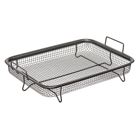 Противень для запекания с решеткой-гриль Roast Masters, 25х33 см, черный, Liberty Jones, изображение 14