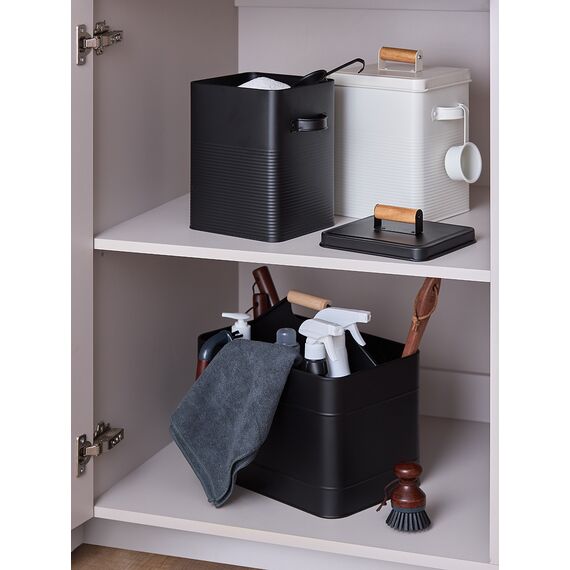 Банка для хранения универсальная Irmel, 6,2 л, с ложкой, графит, Smart Solutions, изображение 4