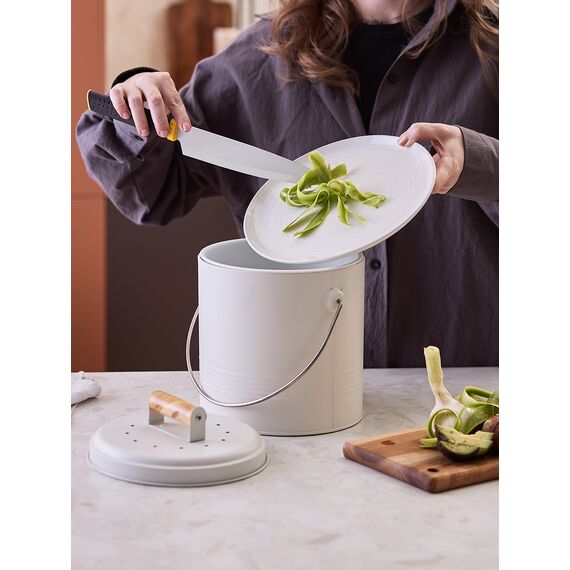 Контейнер для пищевых отходов с фильтром Irmel, 3,5 л, молочный, Smart Solutions, изображение 6