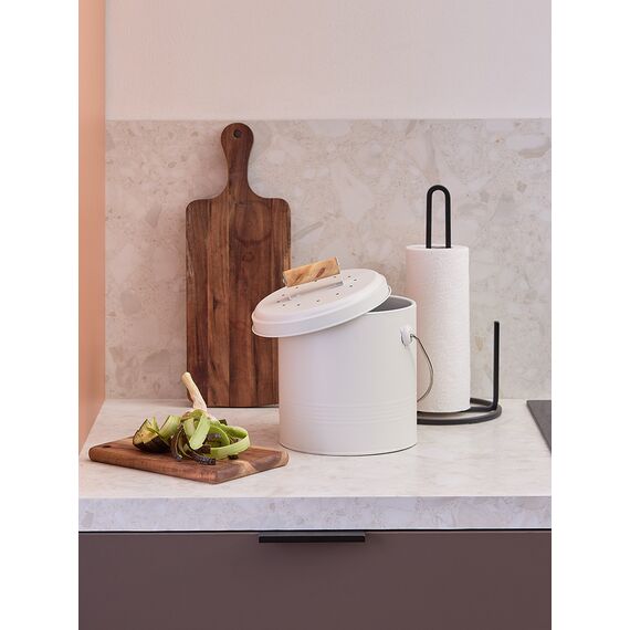 Контейнер для пищевых отходов с фильтром Irmel, 3,5 л, молочный, Smart Solutions, изображение 3