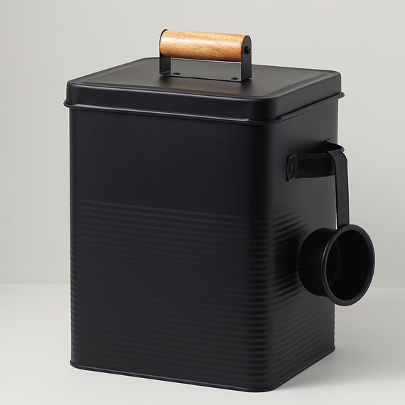 Банка для хранения универсальная Irmel, 6,2 л, с ложкой, графит, Smart Solutions, изображение 7