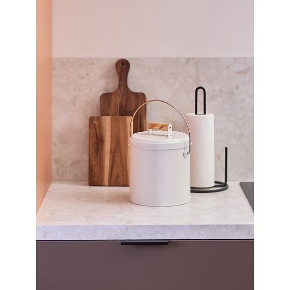 Контейнер для пищевых отходов с фильтром Irmel, 3,5 л, молочный, Smart Solutions, изображение 2