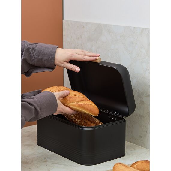 Хлебница Irmel 30х20х16 см, графит, Smart Solutions, изображение 3