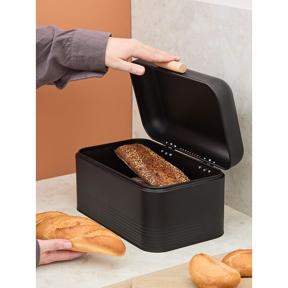 Хлебница Irmel 30х20х16 см, графит, Smart Solutions, изображение 4