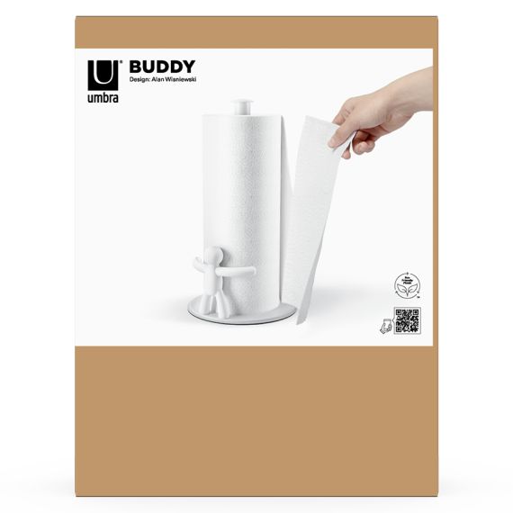 Держатель для бумажных полотенец Buddy, белый, Umbra, изображение 2