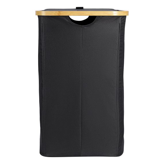 Корзина для белья с двумя отделениями Neat Twin, 53,5х33х53 см, черная, Smart Solutions, изображение 4