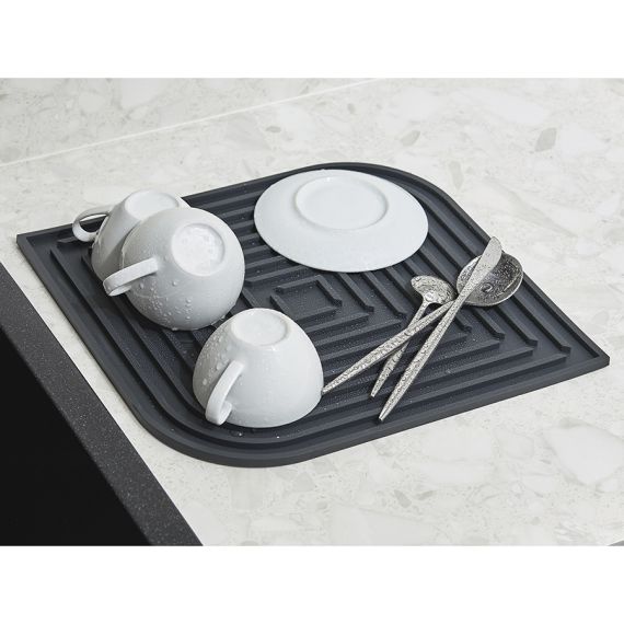 Коврик для сушки посуды Dry Flex, 34,6х44,6 см, темно-серый, Smart Solutions, изображение 9