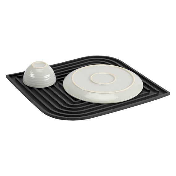 Коврик для сушки посуды Dry Flex, 34,5х31,5 см, темно-серый, Smart Solutions, изображение 9
