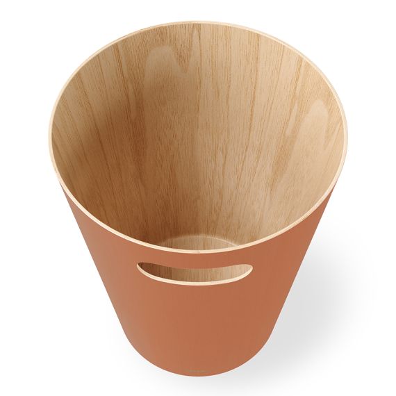 Корзина для мусора Woodrow, 7,5 л, коричневая, UMBRA, изображение 8