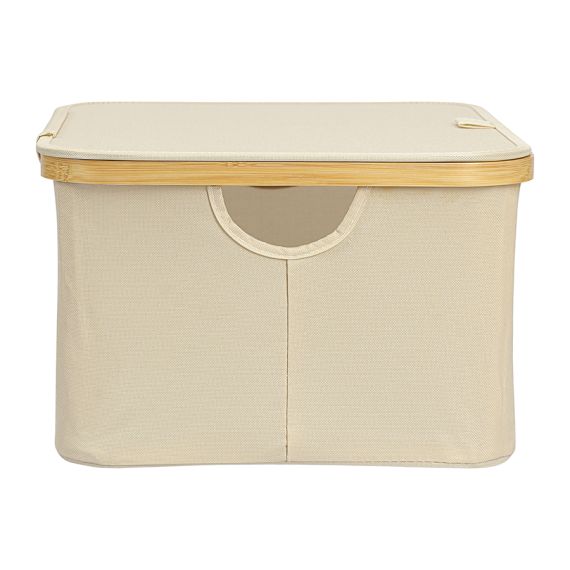 Корзина для белья Neat Low, 40x33x20 см, молочная, Smart Solutions, изображение 13