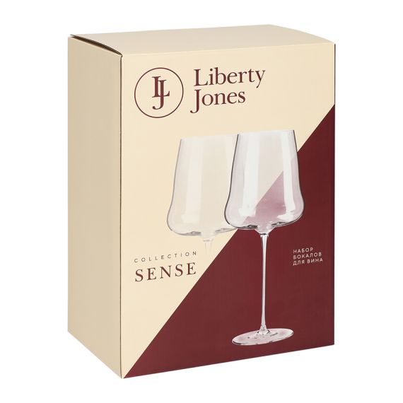 Набор бокалов для вина в подарочной упаковке Sense, 750 мл, 2 шт., Liberty Jones, изображение 11