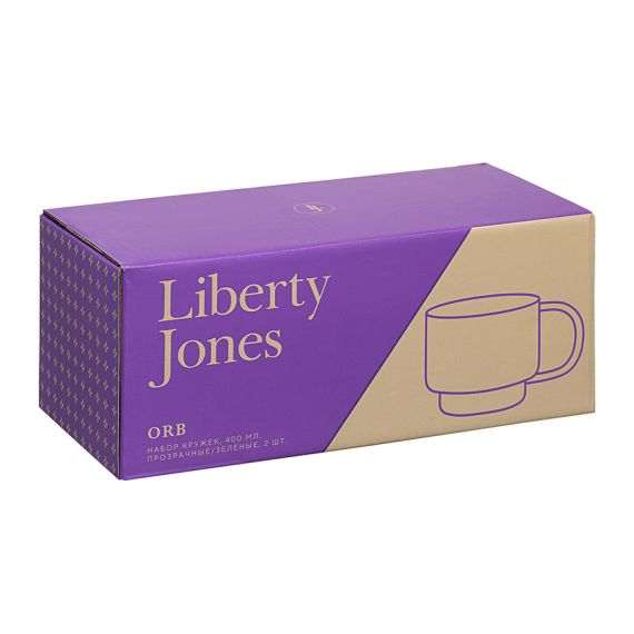 Набор кружек Orb, 400 мл, прозрачные/зеленые, 2 шт., Liberty Jones, изображение 10