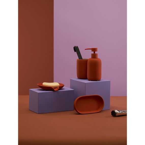 Мыльница Flow, терракотовая, Bergenson Bjorn Bath, изображение 3