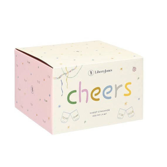 Набор стаканов Cheers, 450 мл, 4 шт., Liberty Jones, изображение 7
