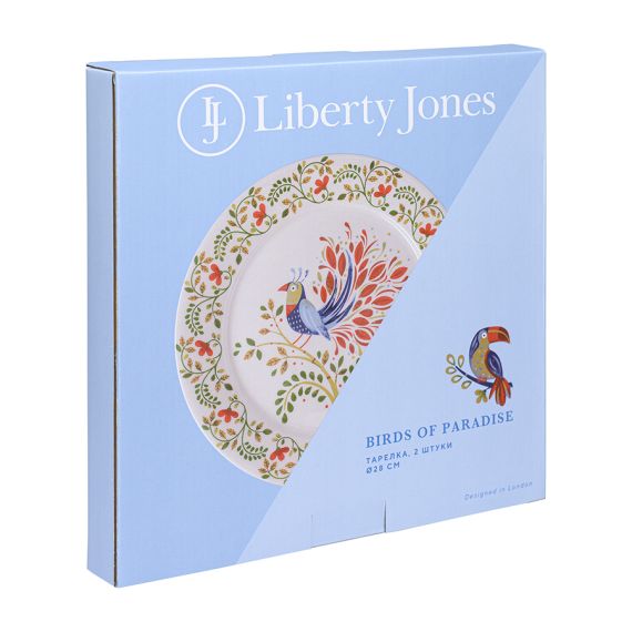 Набор тарелок Toucan из коллекции Birds of Paradise в подарочной упаковке, 28 см, 2 шт., Liberty Jones, изображение 9
