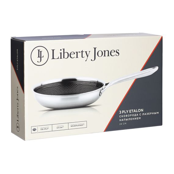 Сковорода 3Ply Etalon с лазерным напылением, 24 см, Liberty Jones, изображение 16