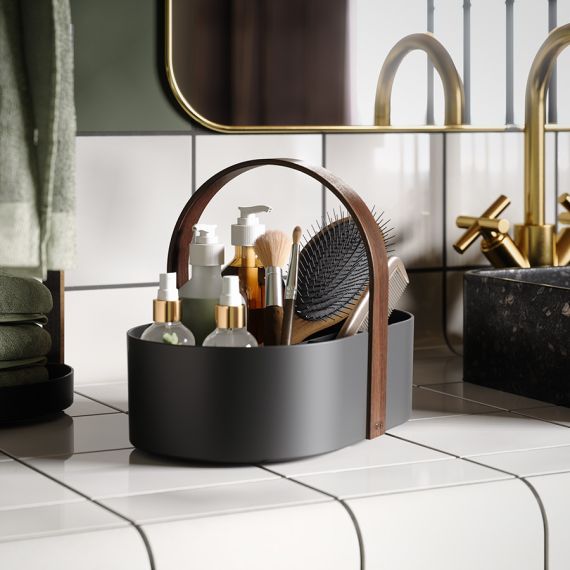 Органайзер Bellwood Caddy, 30х23 см, черный/орех, UMBRA, изображение 3