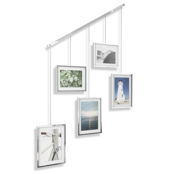 Панно для фотографий Exhibit, хром, 5 эл., UMBRA, изображение 5