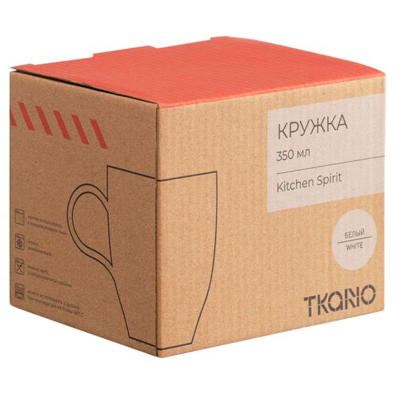 Кружка из фарфора белого цвета из коллекции Kitchen Spirit, 350 мл, Tkano, изображение 9