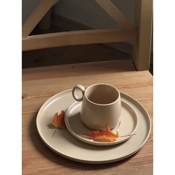 Набор из двух чайных пар бежевого цвета из коллекции Essential, 250 мл, Tkano, изображение 5
