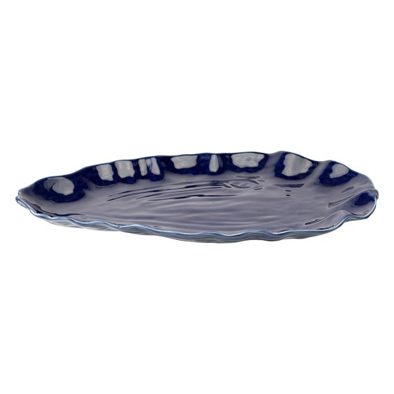 Блюдо сервировочное Clams синего цвета из коллекции Sea treasures, Tkano