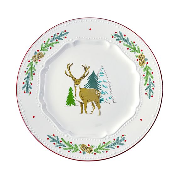 Набор из четырех тарелок Nordic winter из коллекции New Year Essential, 23 см, Tkano, изображение 5