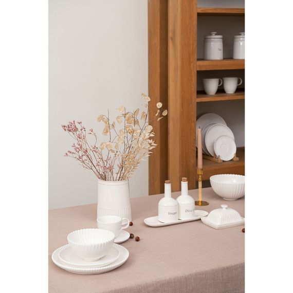 Овальное блюдо белого цвета из коллекции Kitchen Spirit, Tkano, изображение 4