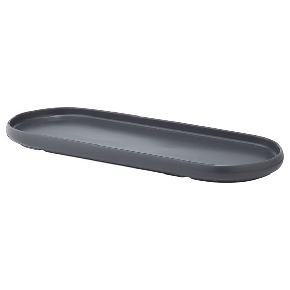 Овальное блюдо темно-серого цвета из коллекции Essential, Tkano