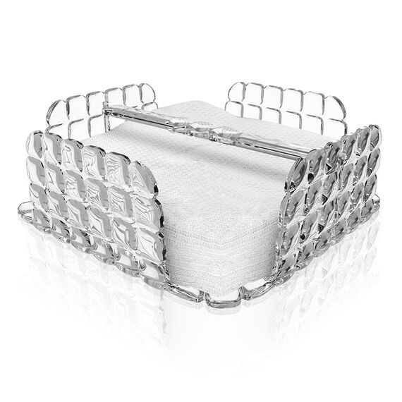 Салфетница квадратная Tiffany, прозрачная, Guzzini