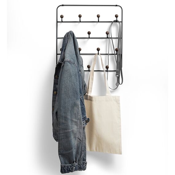 Органайзер для аксессуаров ESTIQUE с надверными креплениями черный орех, Umbra