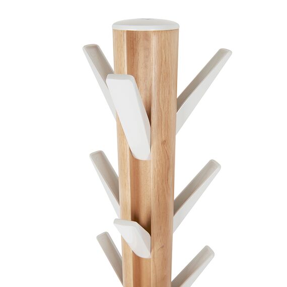 Вешалка напольная Flapper, белая-дерево, Umbra, изображение 7