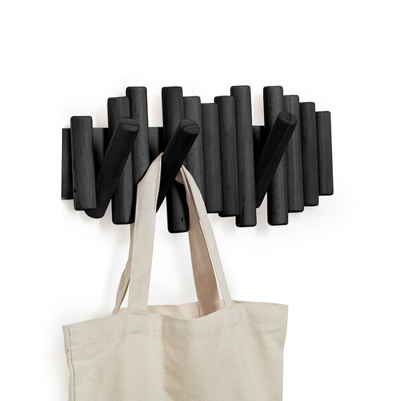 Вешалка настенная Picket черная, Umbra, изображение 4