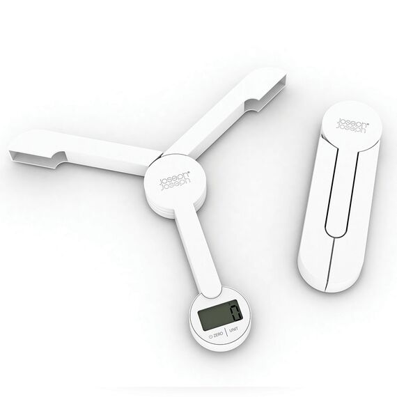 Весы кухонные складные TriScale™ белые, Joseph Joseph